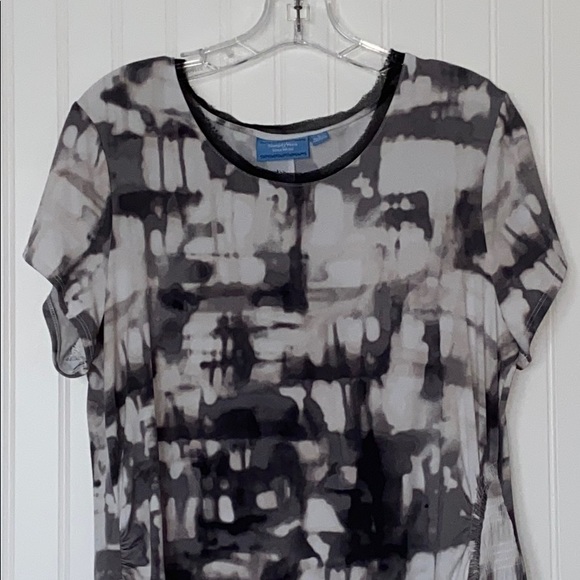 Simply Vera Gray Drop Waist Shift Dress - Picture 2 of 4